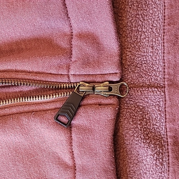 Carhartt kids Large 12/14 zip up light burgandy hoodie with pockets LOT F - Picture 5 of 10